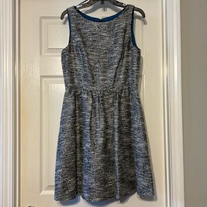 Jessica Simpson Black-White Metallic Dress